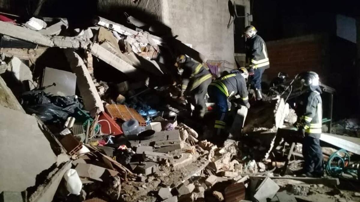 Derrumbe en Lomas de Zamora