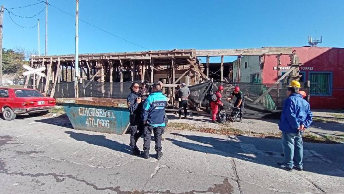Derrumbe en obra de construcción en Mar del Plata