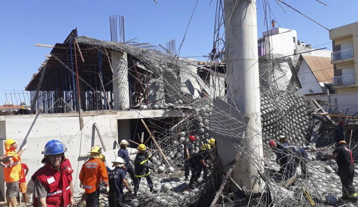 Derrumbe fatal de obra en construcción en Santa Teresita - NA -