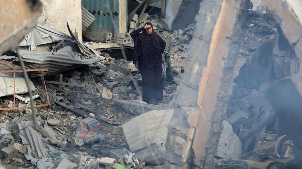 Desastre en la Franja de Gaza por los ataques israelíes. Foto: Reuters.