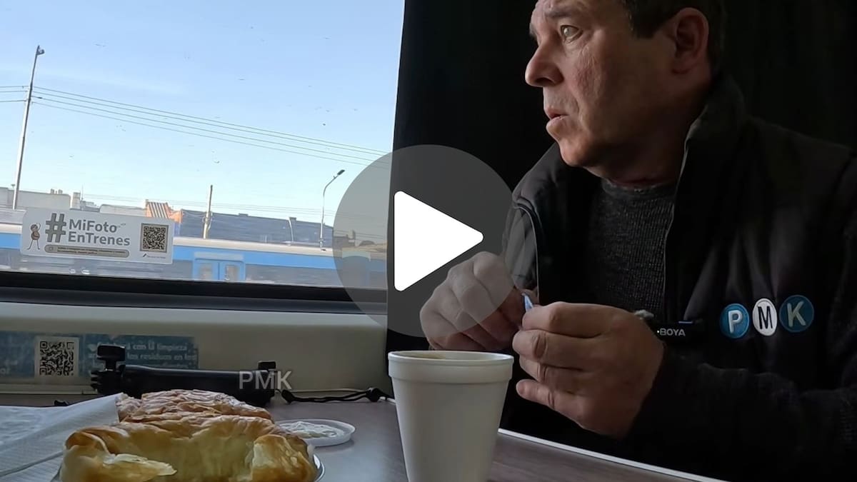 El youtuber Pablo Marti Krenz elogió especialmente la calidad de las medialunas del tren diferencial de la línea Sarmiento.