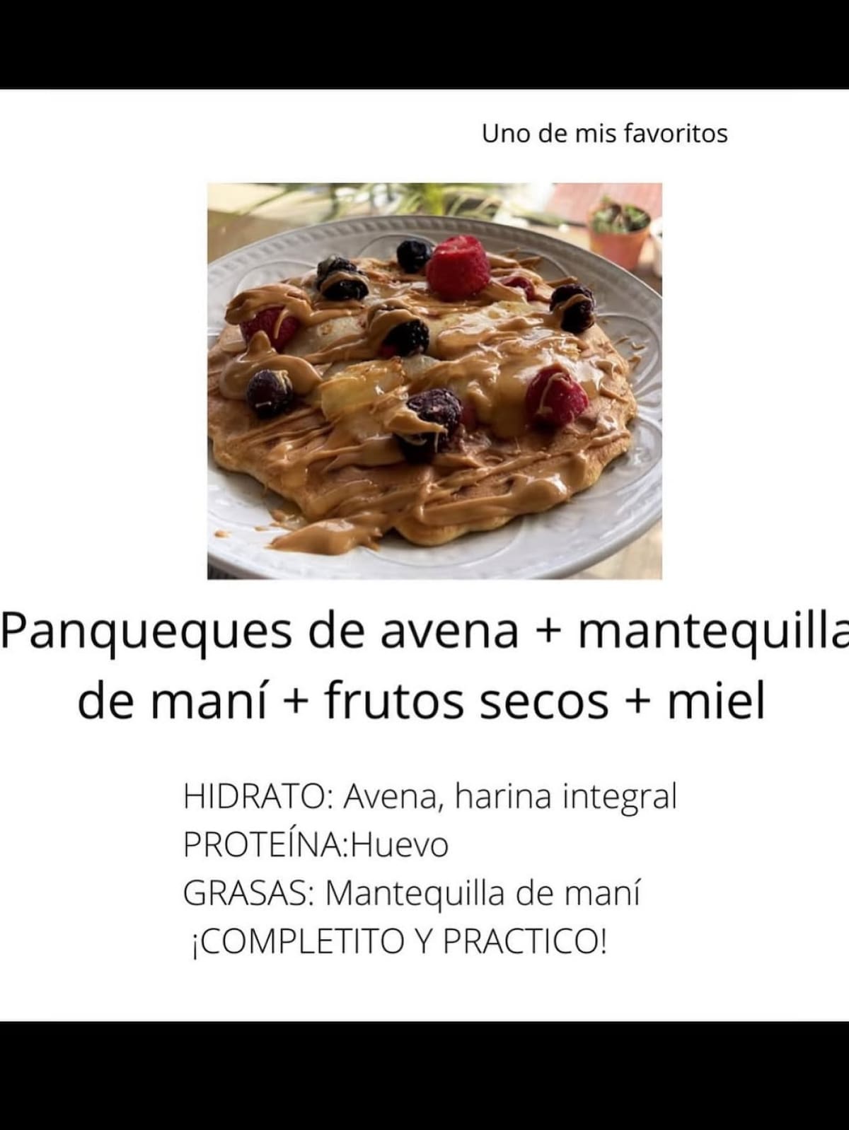 Desayunos completos. Foto Instagram @nutri.sm
