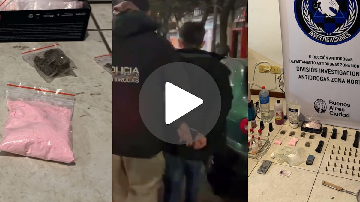 Tusi, ketamina, cocaína y un arma: detuvieron a un dealer venezolano que tenía una cocina de drogas en Villa Crespo