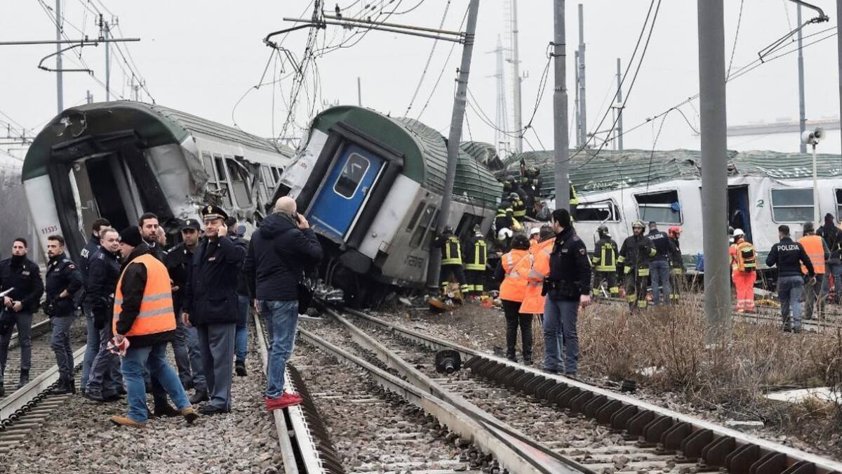 Descarrilamiento de tren en Milan