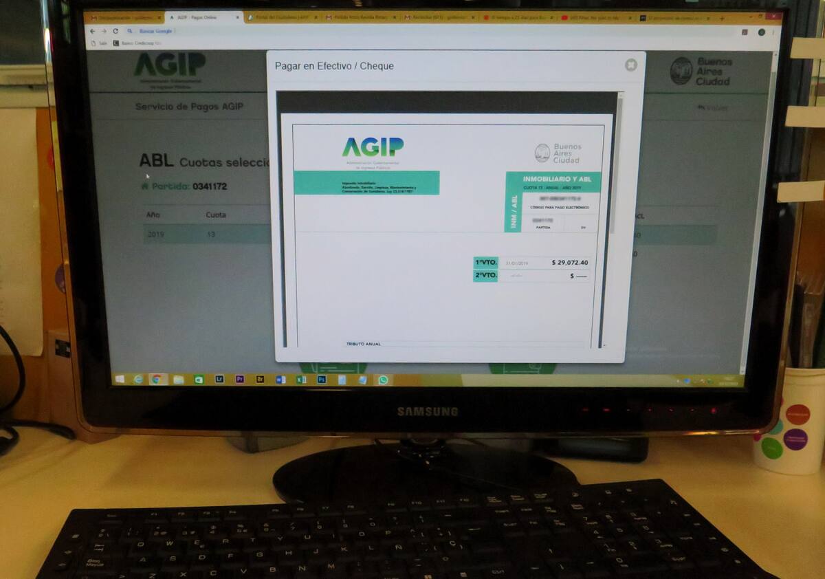 Desde este año dejaron de imprimirse las boletas de ABL. Foto: buenosaires