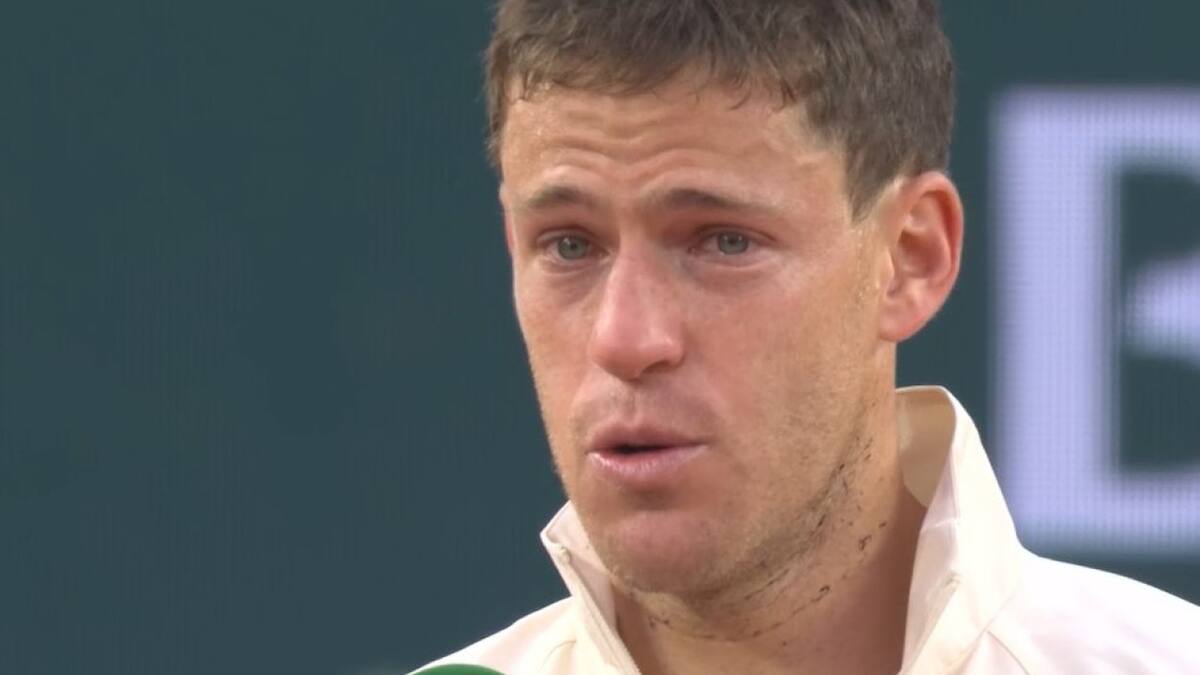 Despedida de Diego Schwartzman de Roland Garros al caer en la segunda ronda de qualy.