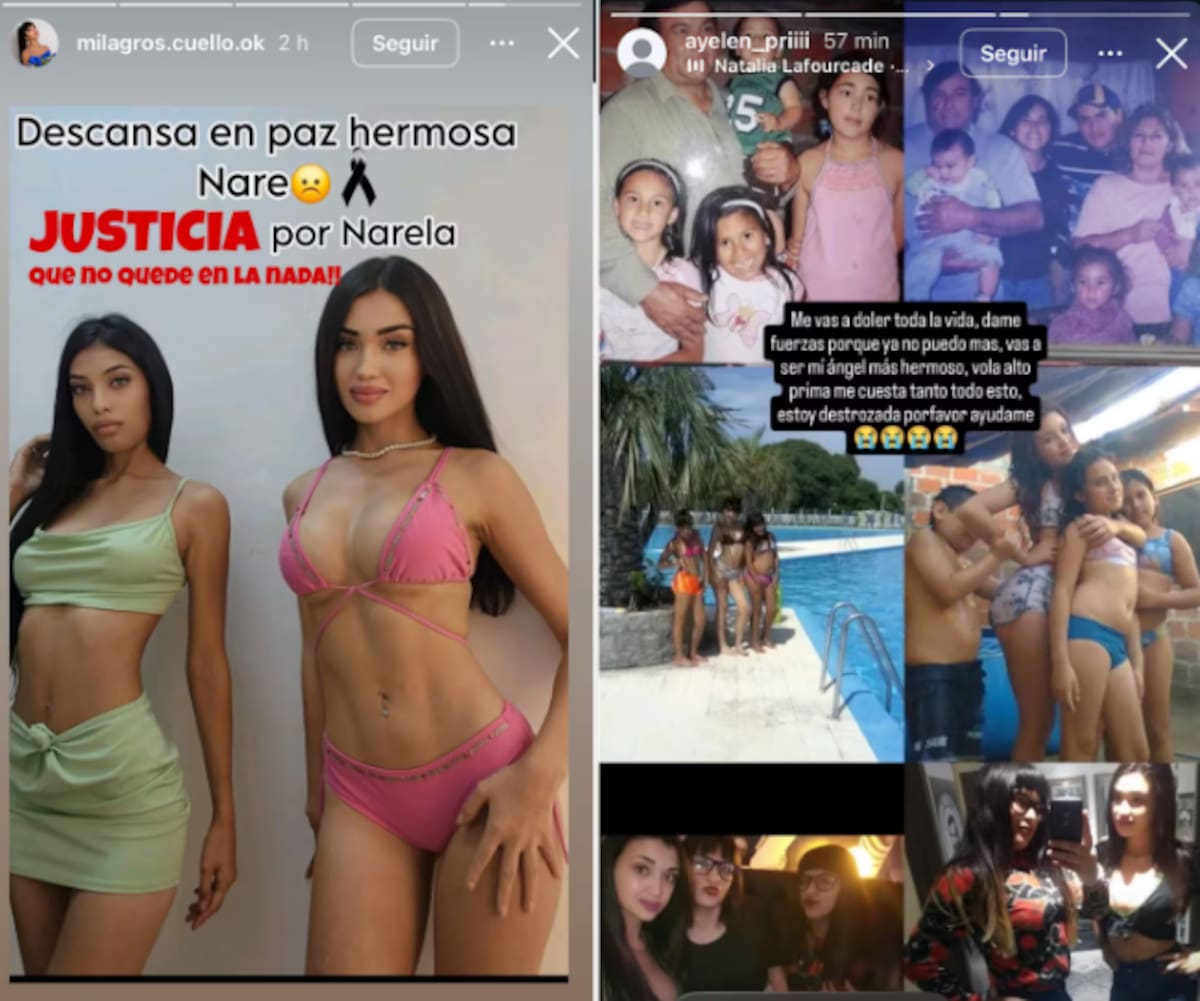Despedida de la familia de Narela Barreto.