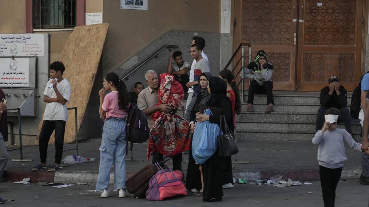 Desplazados por el conflicto entre Israel y Hamas. Foto: EFE.