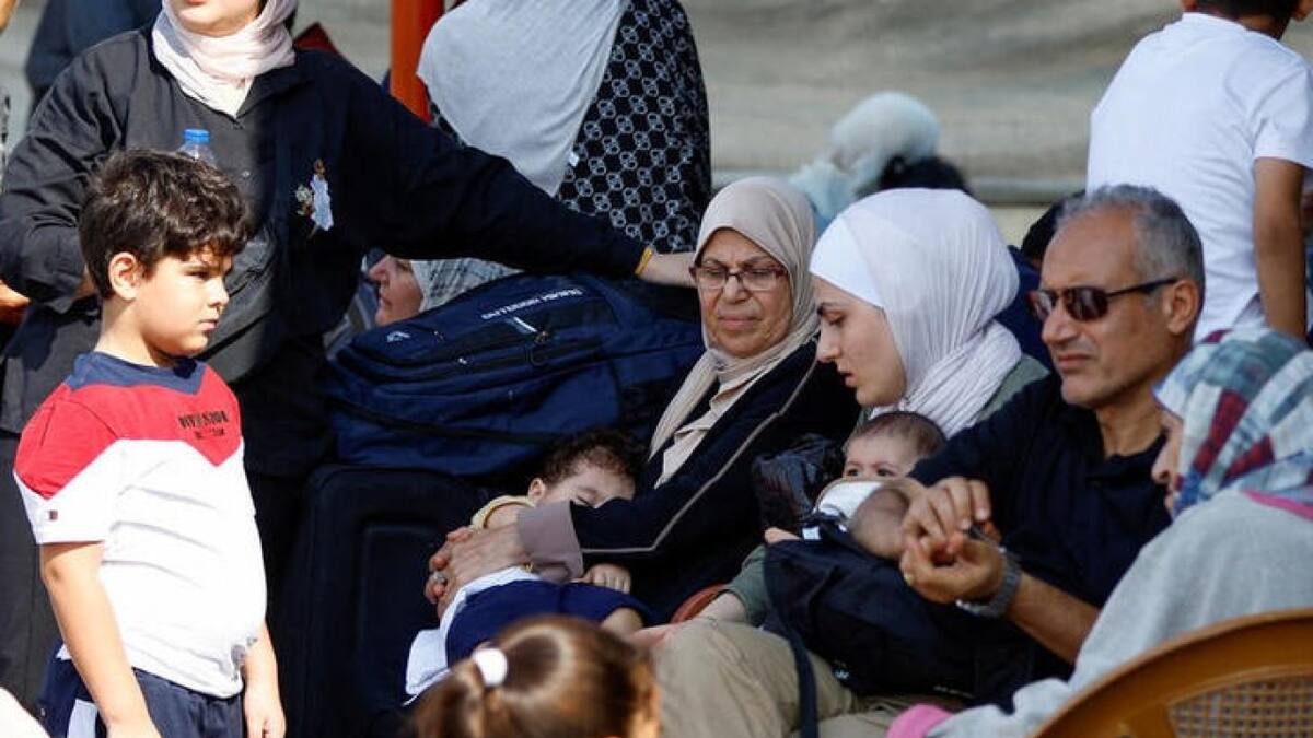Desplazamiento de palestinos en Gaza. Foto: Reuters.