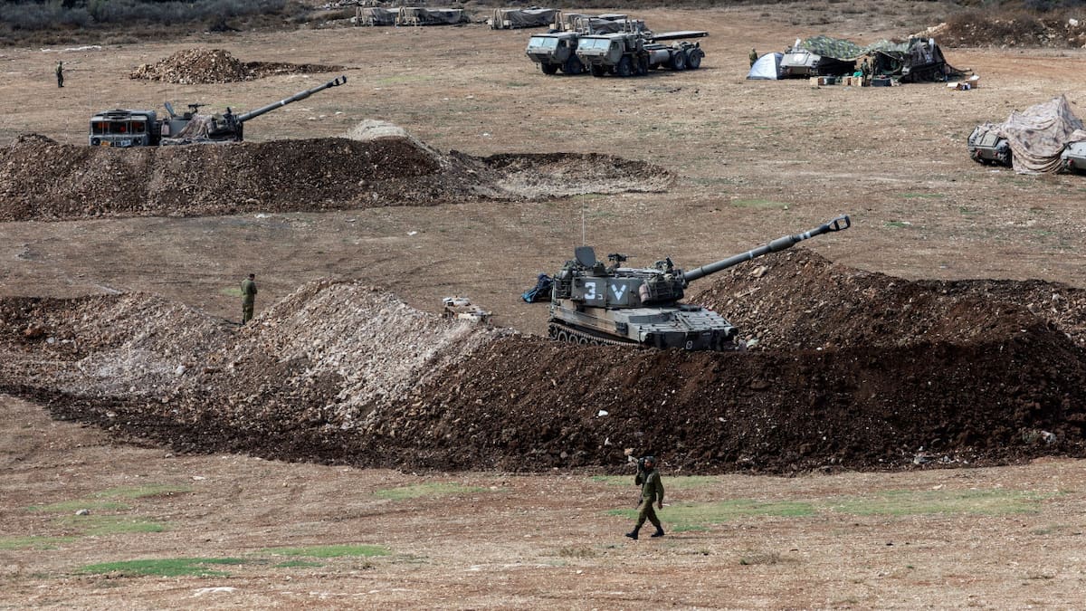 Despliegue de fuerzas israelíes en la frontera con el Líbano. Foto: Reuters.