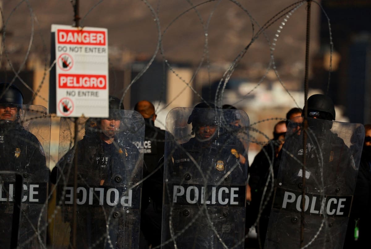 Despliegue de tropas antiinmigrantes en Estados Unidos. Foto: Reuters/José Luis González