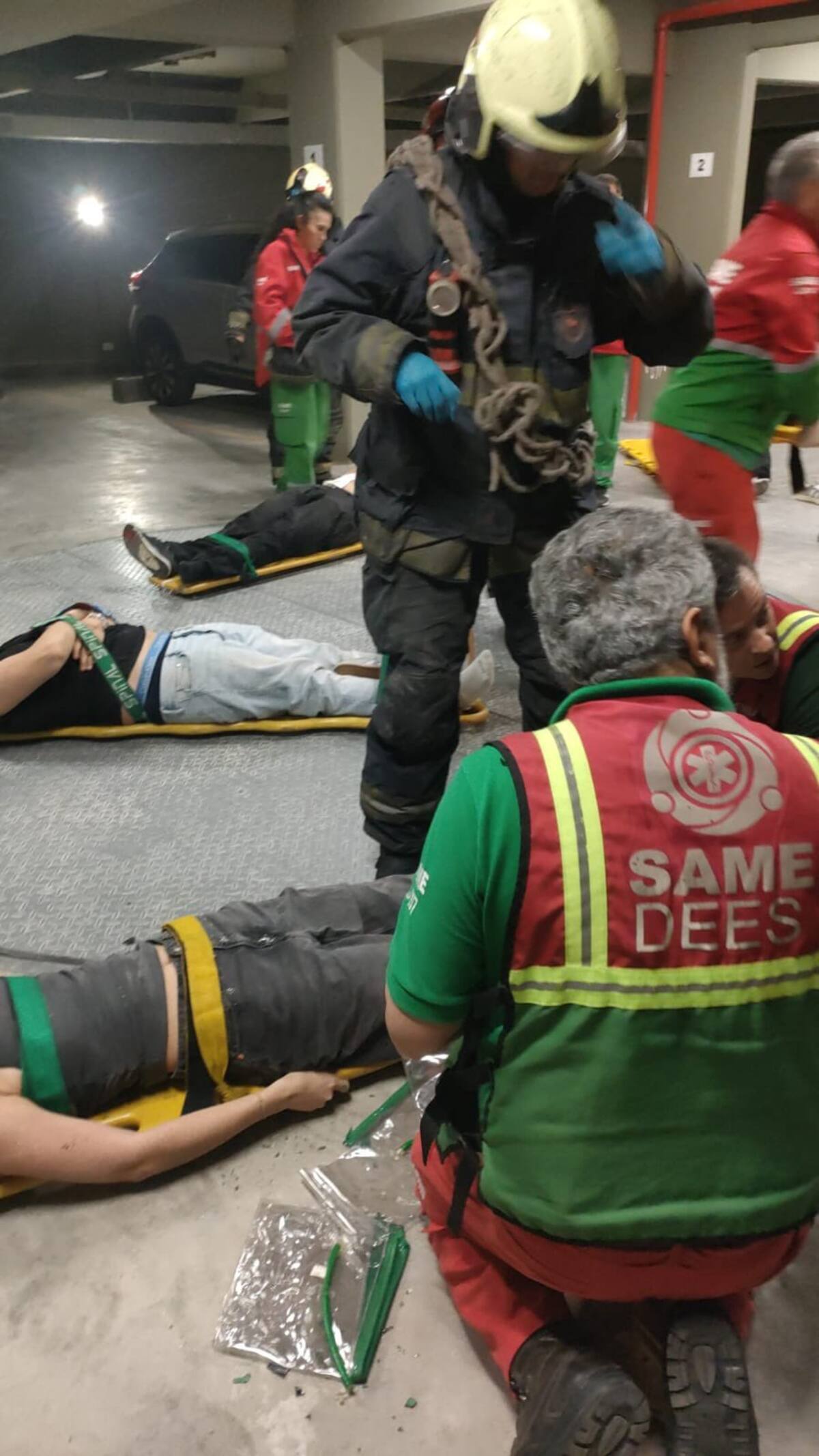 Desplome de un ascensor en Palermo.