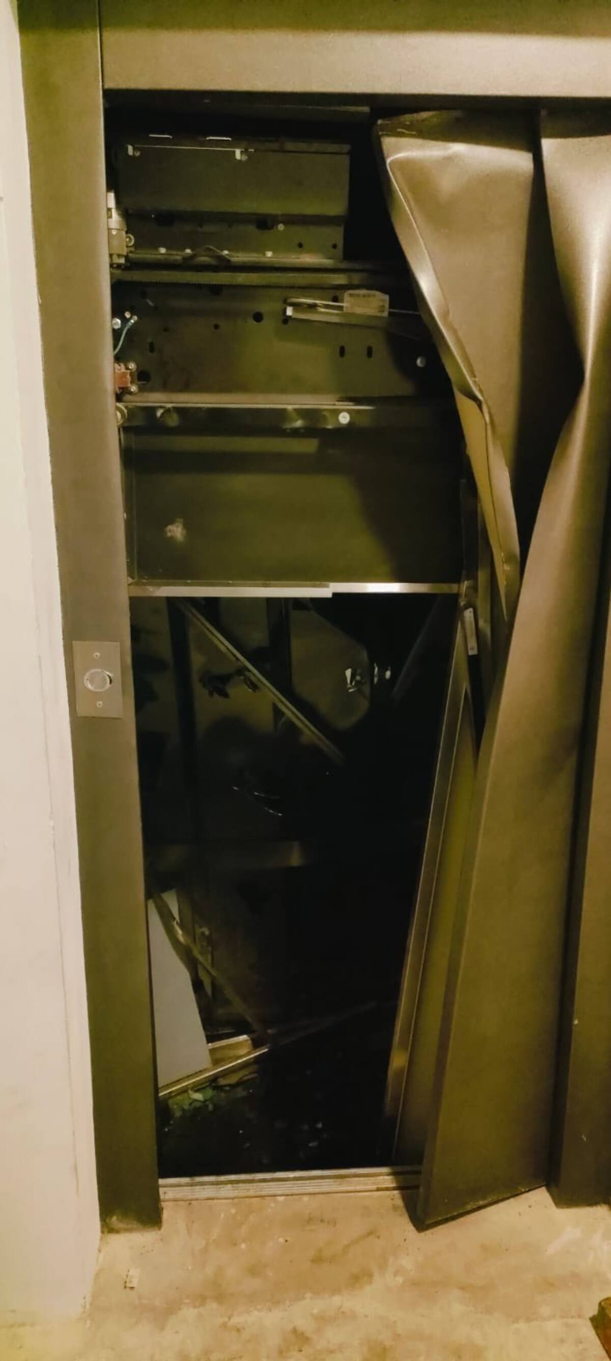 Desplome de un ascensor en Palermo.