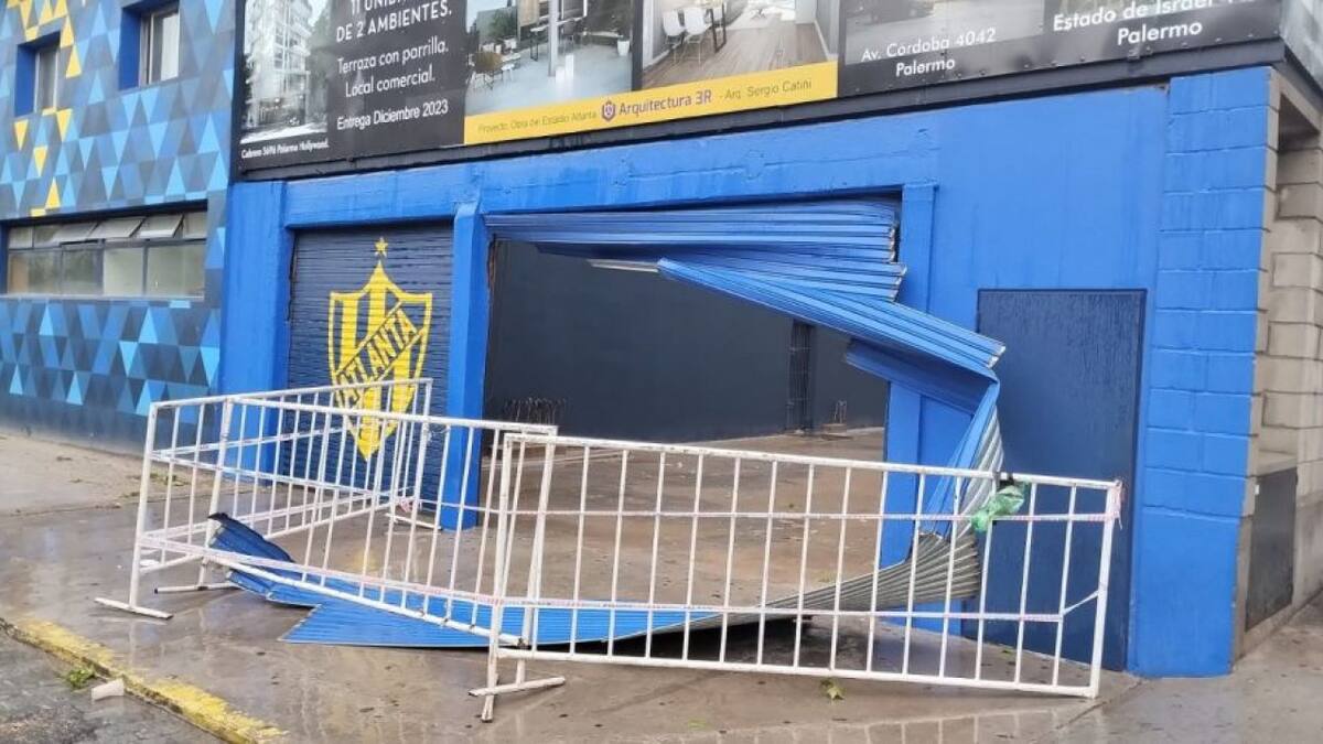 Los clubes que sufrieron destrozos tras el violento temporal en Buenos Aires