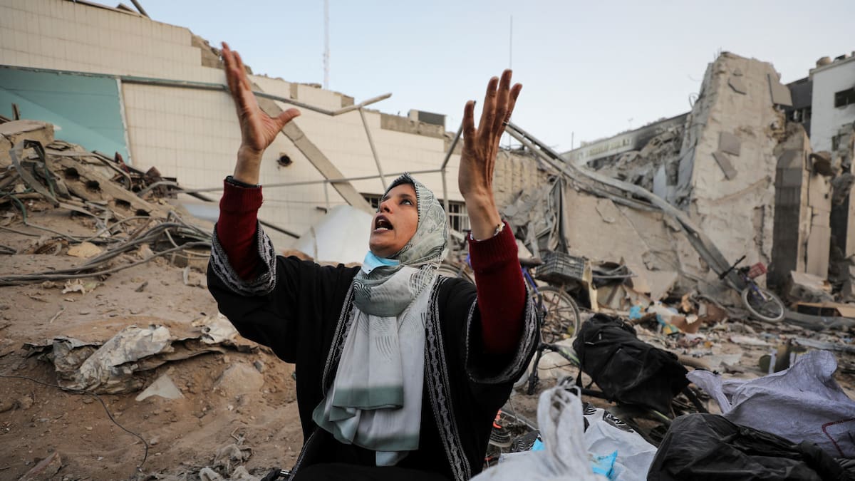 Destrucción del hospital Al Shifa, Franja de Gaza. Foto: Reuters.