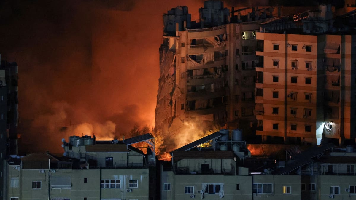 Destrozos en Líbano tras ataques israelíes. Foto: Reuters.