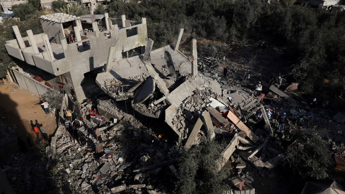 Destrucción en la Franja de Gaza. Foto: Reuters.
