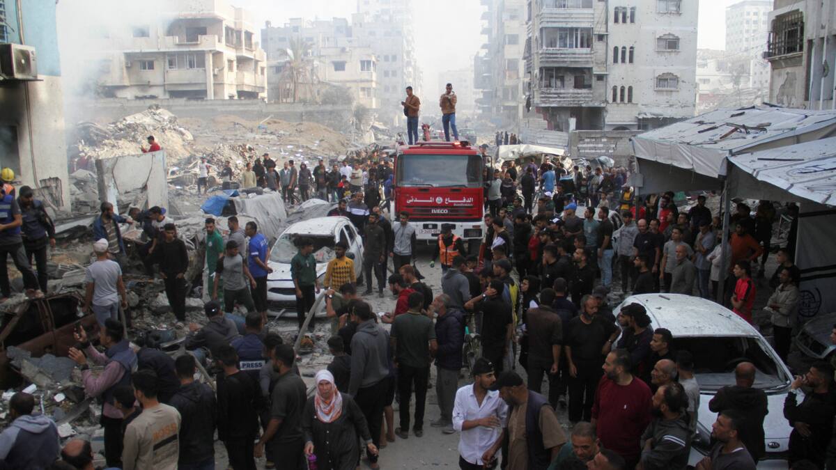 Destrucción en la Franja de Gaza por ataques de Israel. Foto: Reuters