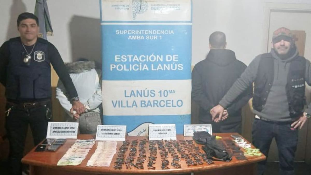 Golpe al narcomenudeo en Lanús: cuatro detenidos y secuestro de cientos de dosis de pasta base