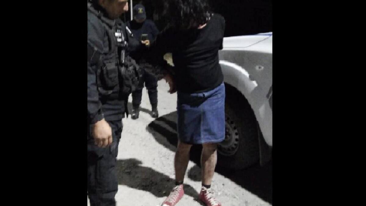 Detención de Facundo Jones Huala. Foto: Policía de Río Negro.