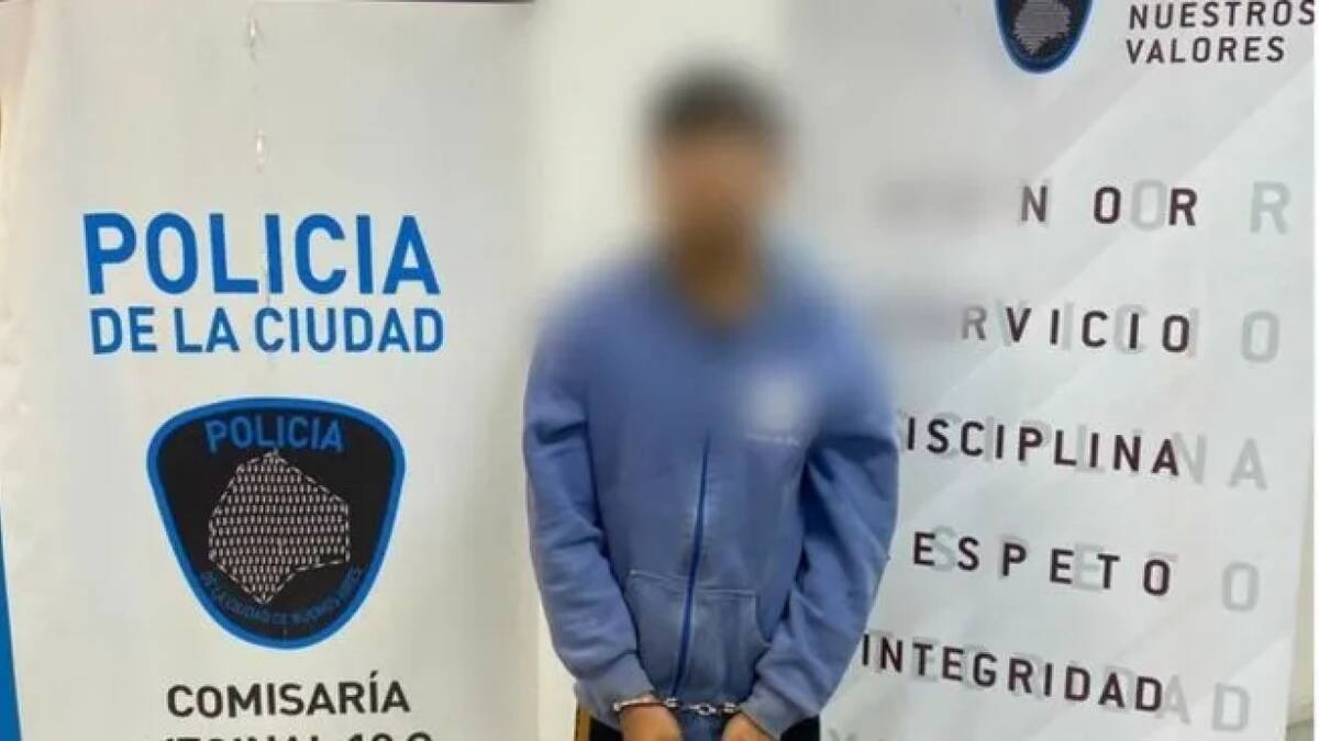 Detención de "Hannibal" en Floresta. Foto: NA