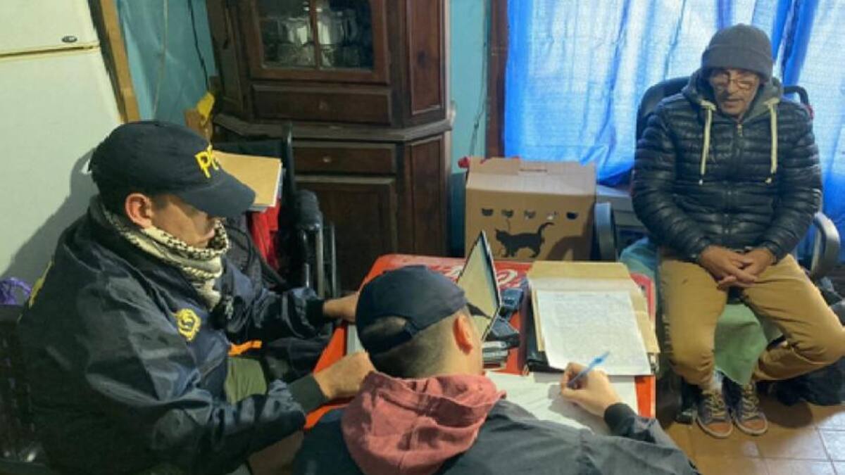 Detención en Lanús de un preso que se escapó de Uruguay. Foto: NA.