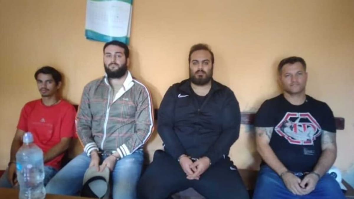 Detenidos en Paraguay, posibles miembros de mafia italiana. Foto: @wilianDominguez