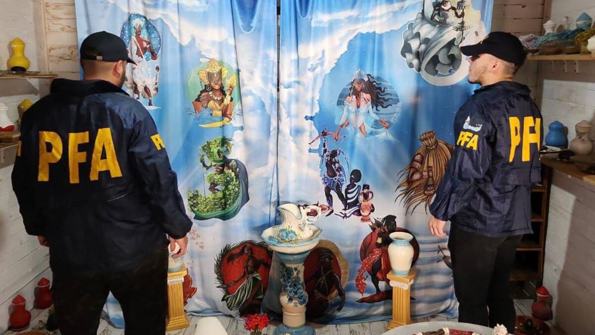 Usaban un templo umbanda de fachada para vender droga