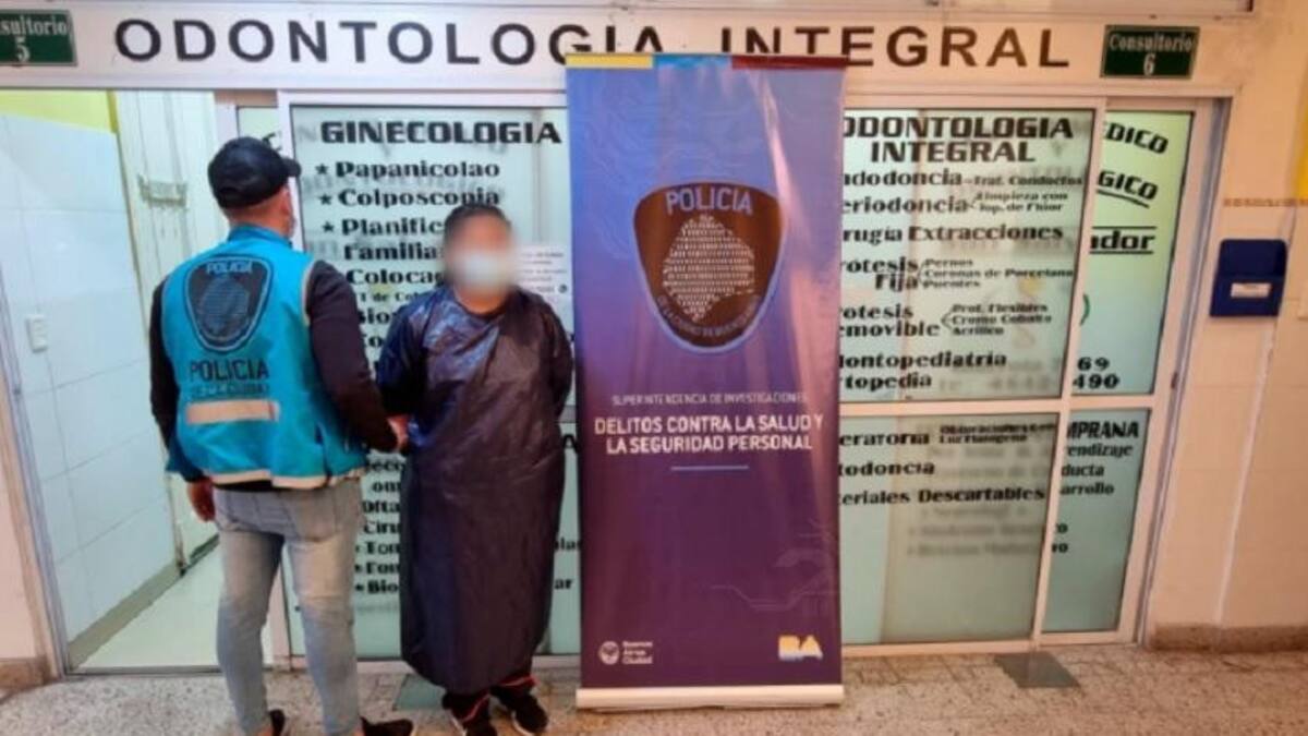 Detuvieron a dos falsos odontólogos y clausuraron un centro médico en Liniers