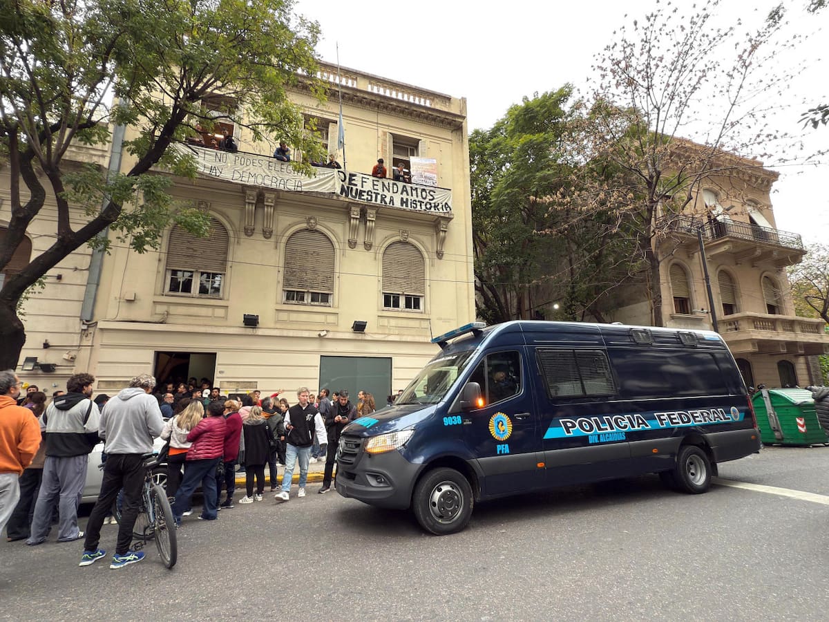 Detuvieron a Juan Grabois tras haber ocupado el Instituto Juan Domingo Perón. Foto: NA/Juan Foglia