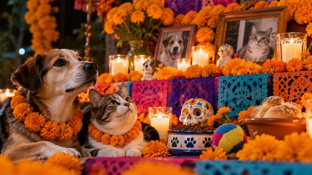 La tradición mexicana indica que el 27 de octubre es la fecha en la que las almas de perros, gatos y otros animales de compañía regresan al mundo terrenal para reencontrarse simbólicamente con sus dueños.
