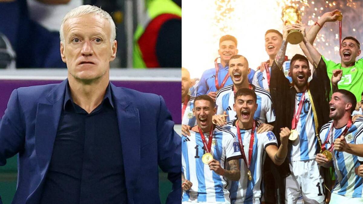 Didier Deschamps, contra la Selección Argentina. Fotos: NA.