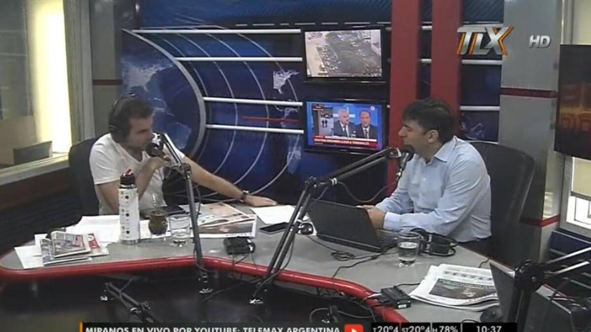 Diego Bossio con Paulino Rodrigues (Radio Latina)