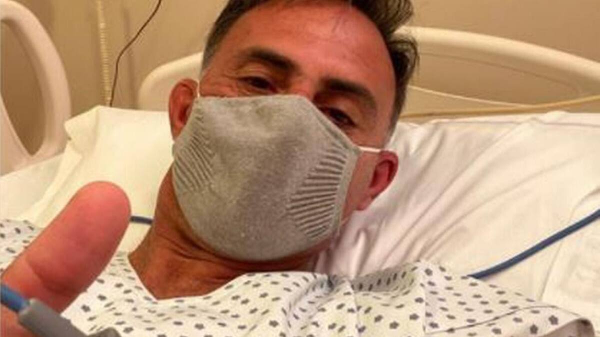 Diego Latorre, video desde la clínica internado por coronavirus