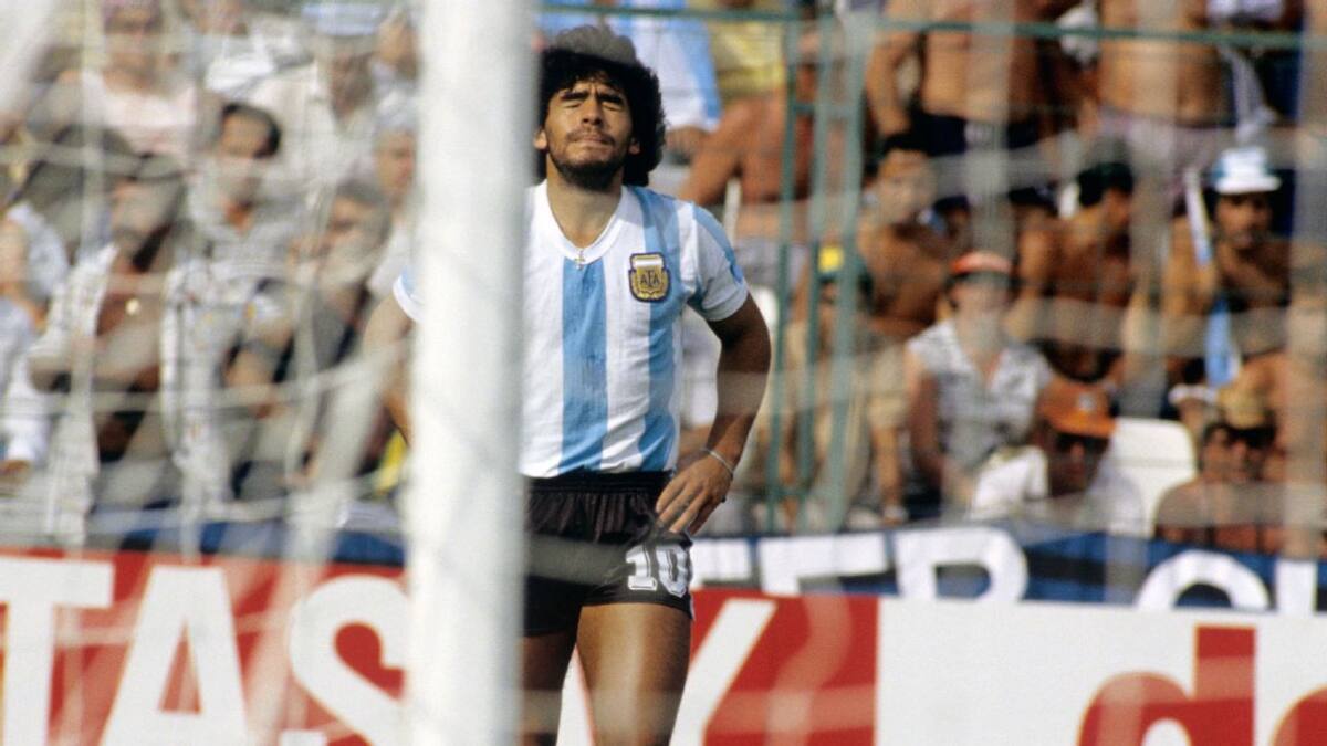 Diego Maradona en el Mundial de España 1982. Foto: AFA.