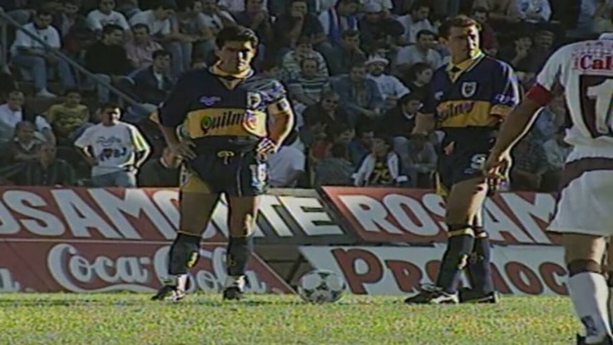 Diego Maradona junto a Darío Scotto.
