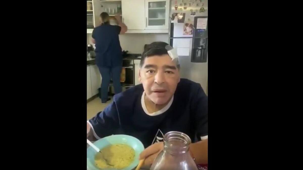 Diego Maradona, último video
