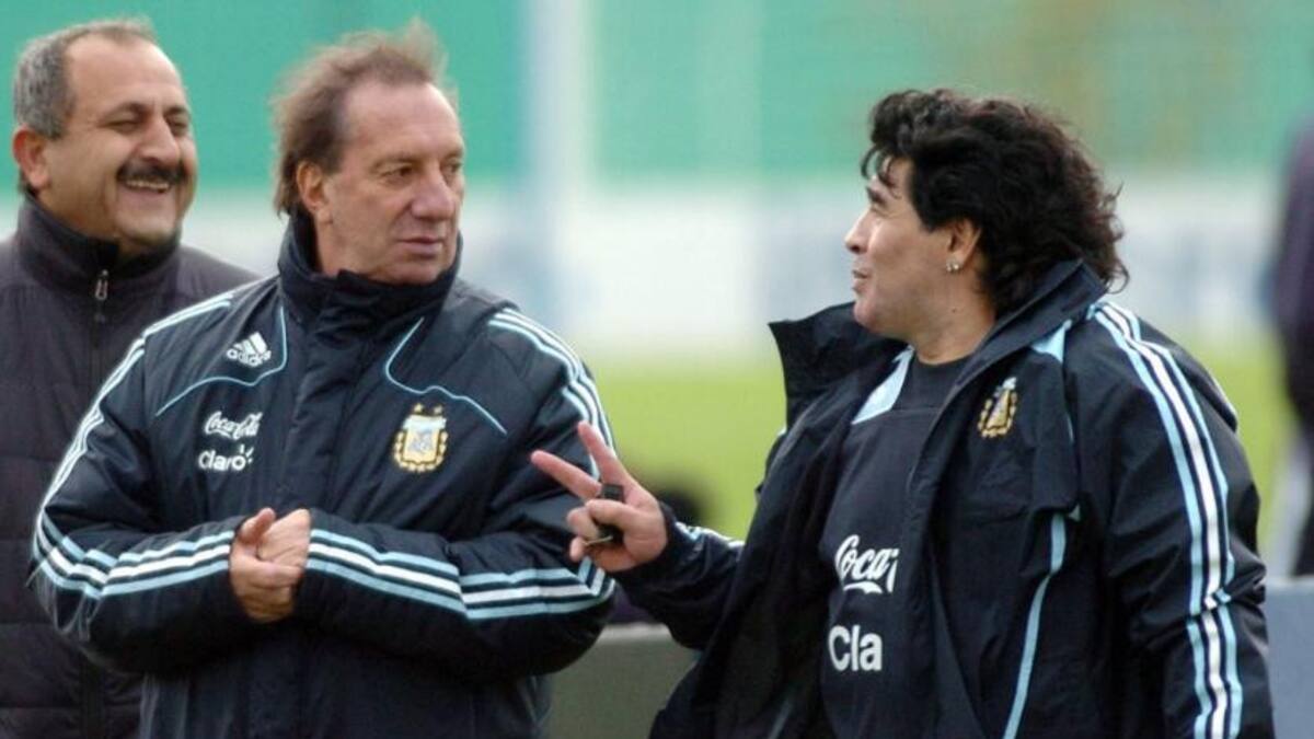 Diego Maradona y Carlos Bilardo, NA