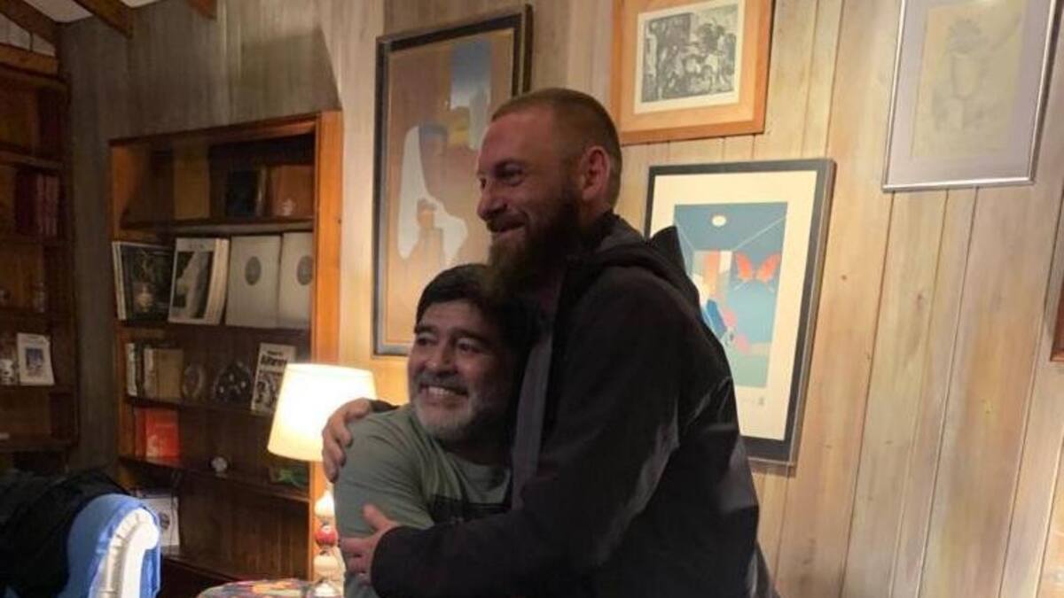Diego Maradona y De Rossi, encuentro
