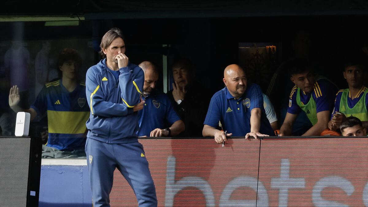Diego Martínez, entrenador de Boca. Foto: EFE.