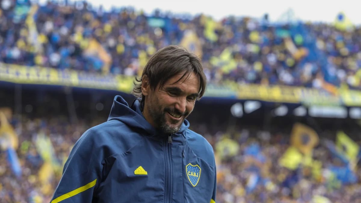 Diego Martínez, entrenador de Boca. Foto: NA.