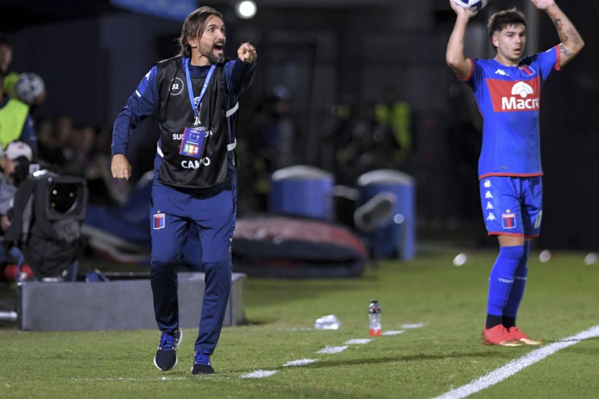 Diego Martínez; Tigre vs. San Pablo; Copa Sudamericana. Foto: Télam.