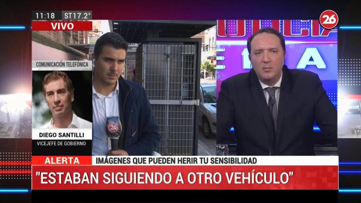 Diego Santilli en CANAL 26 por ataque a cronista