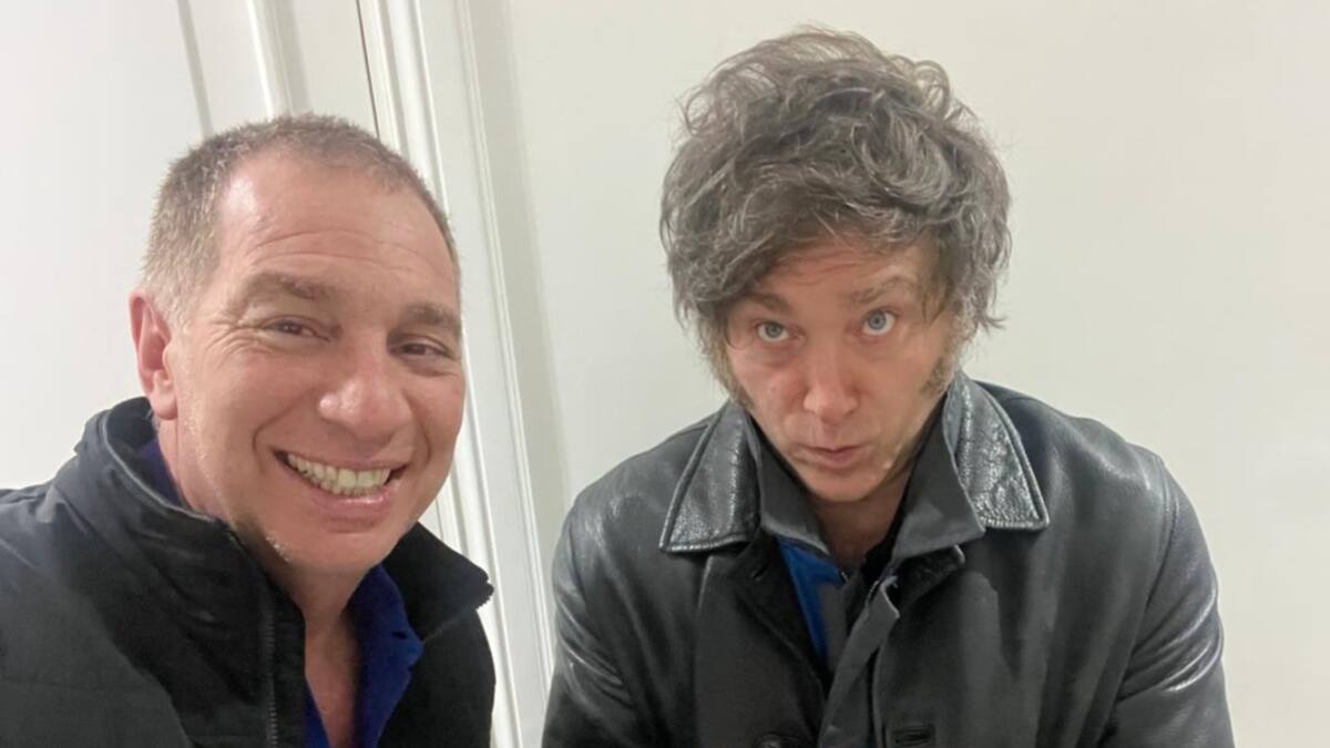 Diego Santilli y Javier Milei.
