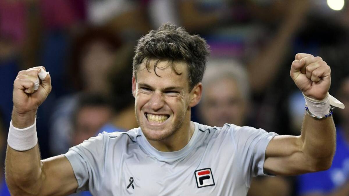 Diego Schwartzman, Copa Davis, Argentina vs. Chile (Agencia NA)