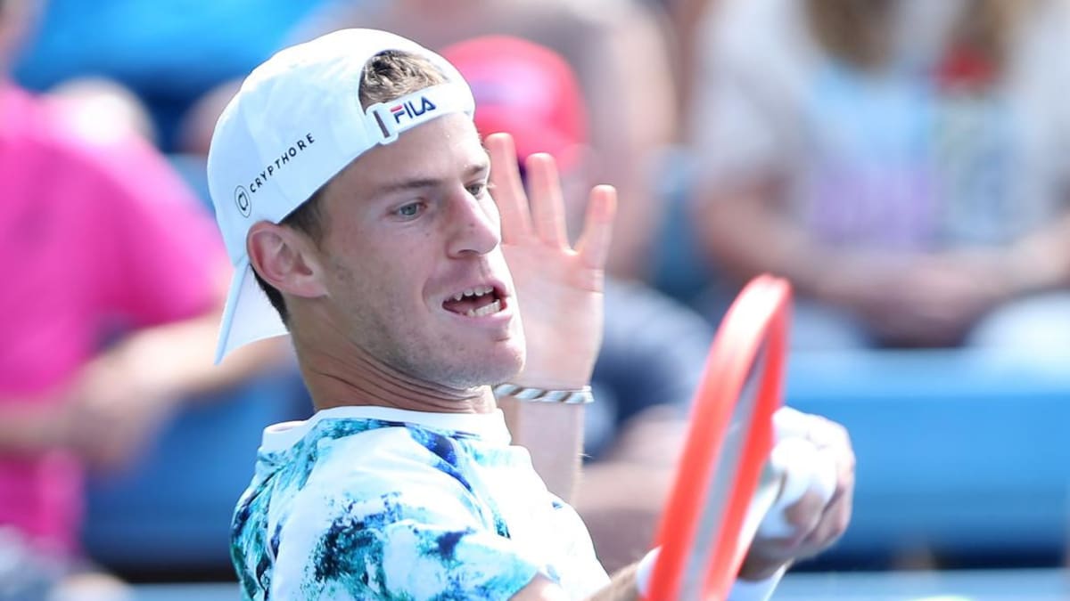 Diego Schwartzman en el Masters 1000 de Cincinnati. Foto: EFE.