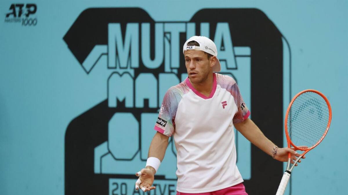 Diego Schwartzman en el Masters 1000 de Madrid. Foto: EFE.