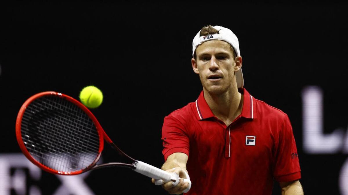 Diego Schwartzman en la Laver Cup. Foto: REUTERS.