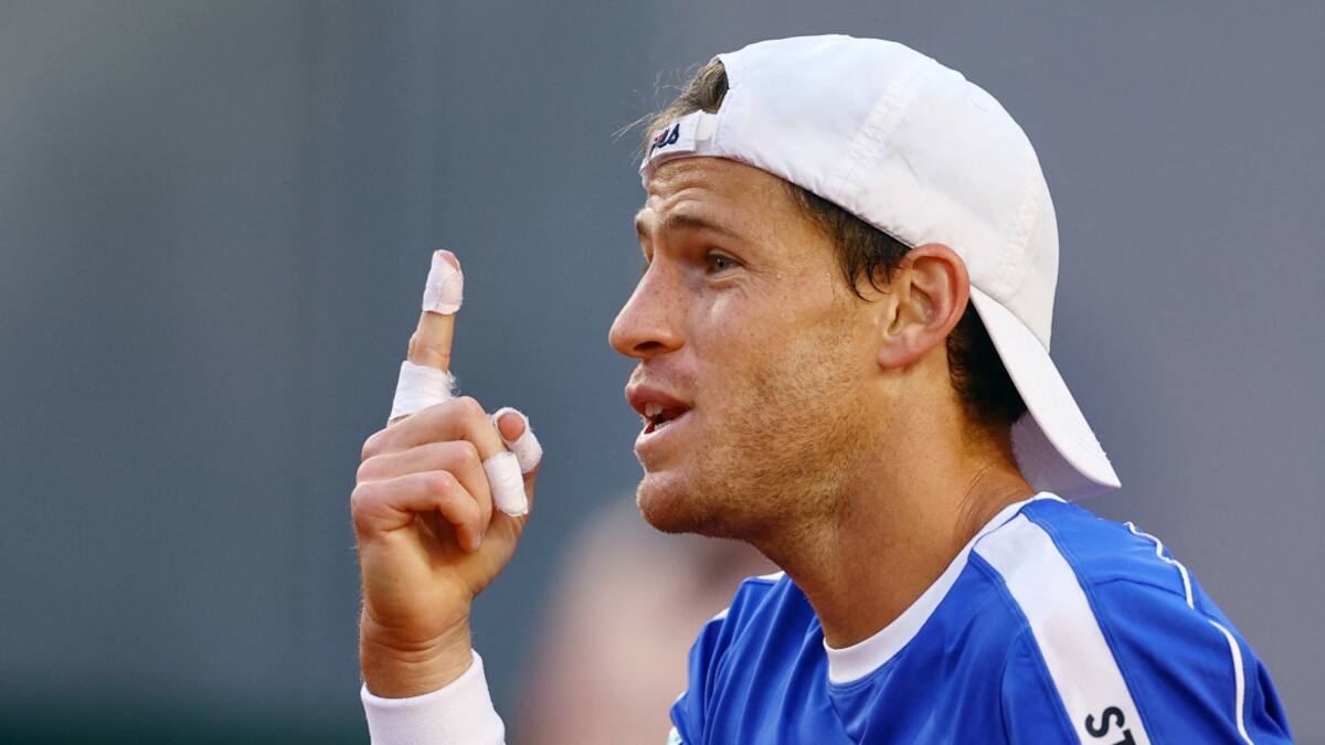 Diego Schwartzman en Roland Garros. Foto: REUTERS.