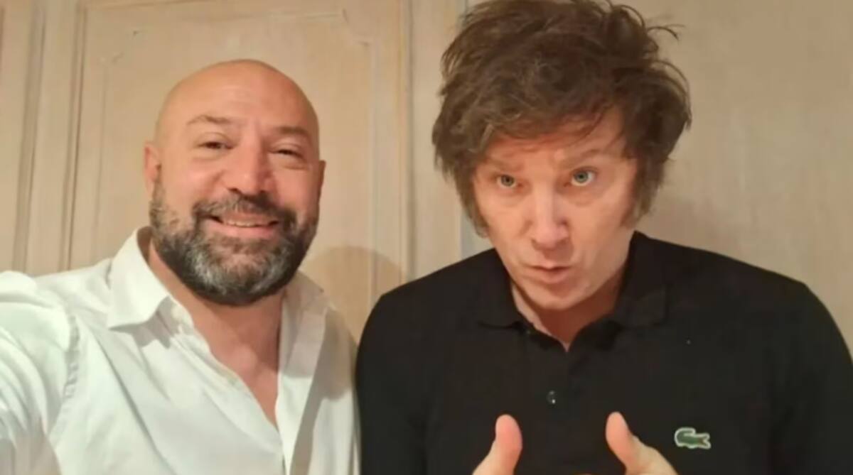 Diego Spagnuolo y Javier Milei.